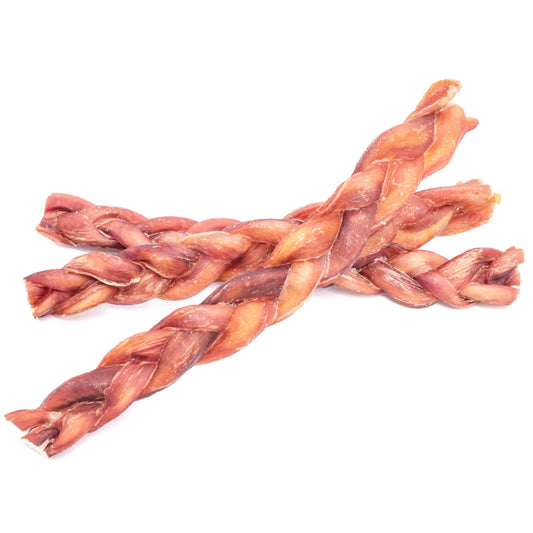 Bully stick de bœuf jumbo tressé 12''