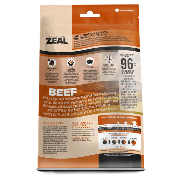 Nourriture Zeal - Boeuf
