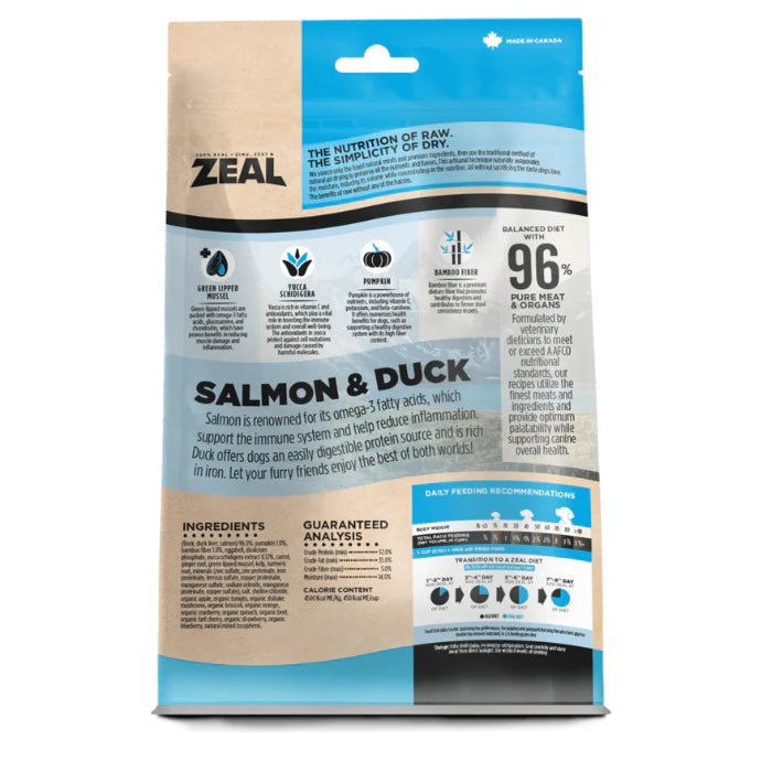 Nourriture Zeal - Saumon et canard